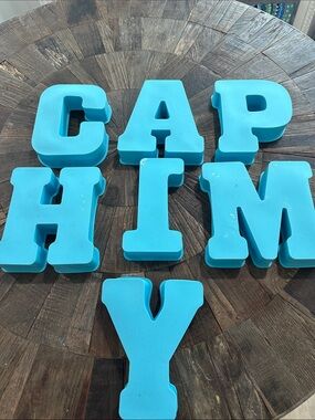 7 Large Letter Molds For Resin